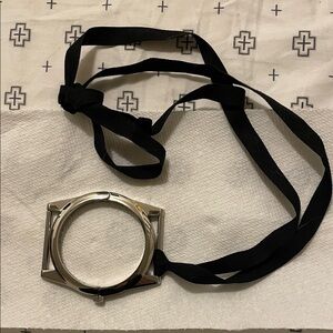 H&M Maison Margiela Watch Silver Bracelet Necklace